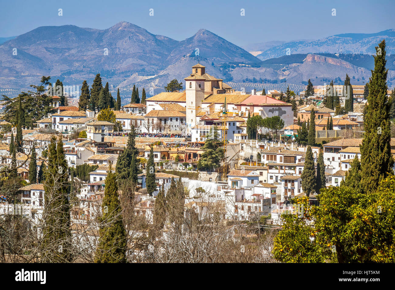 Albaycin Houses In The Old City Granada Andalucia Spain Stock Photo Alamy