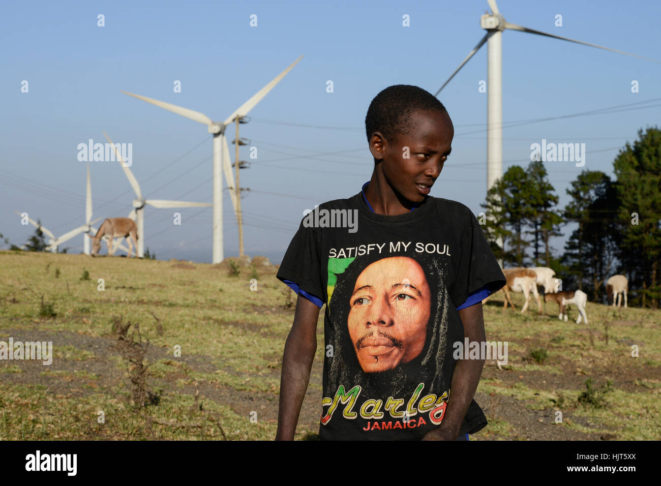 KENYA, Nairobi, Ngong Hills, 25,5 MW Wind Power Station with Vestas and