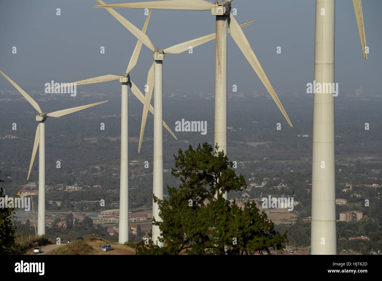 KENYA, Nairobi, Ngong Hills, 25,5 MW Wind Power Station with Vestas and