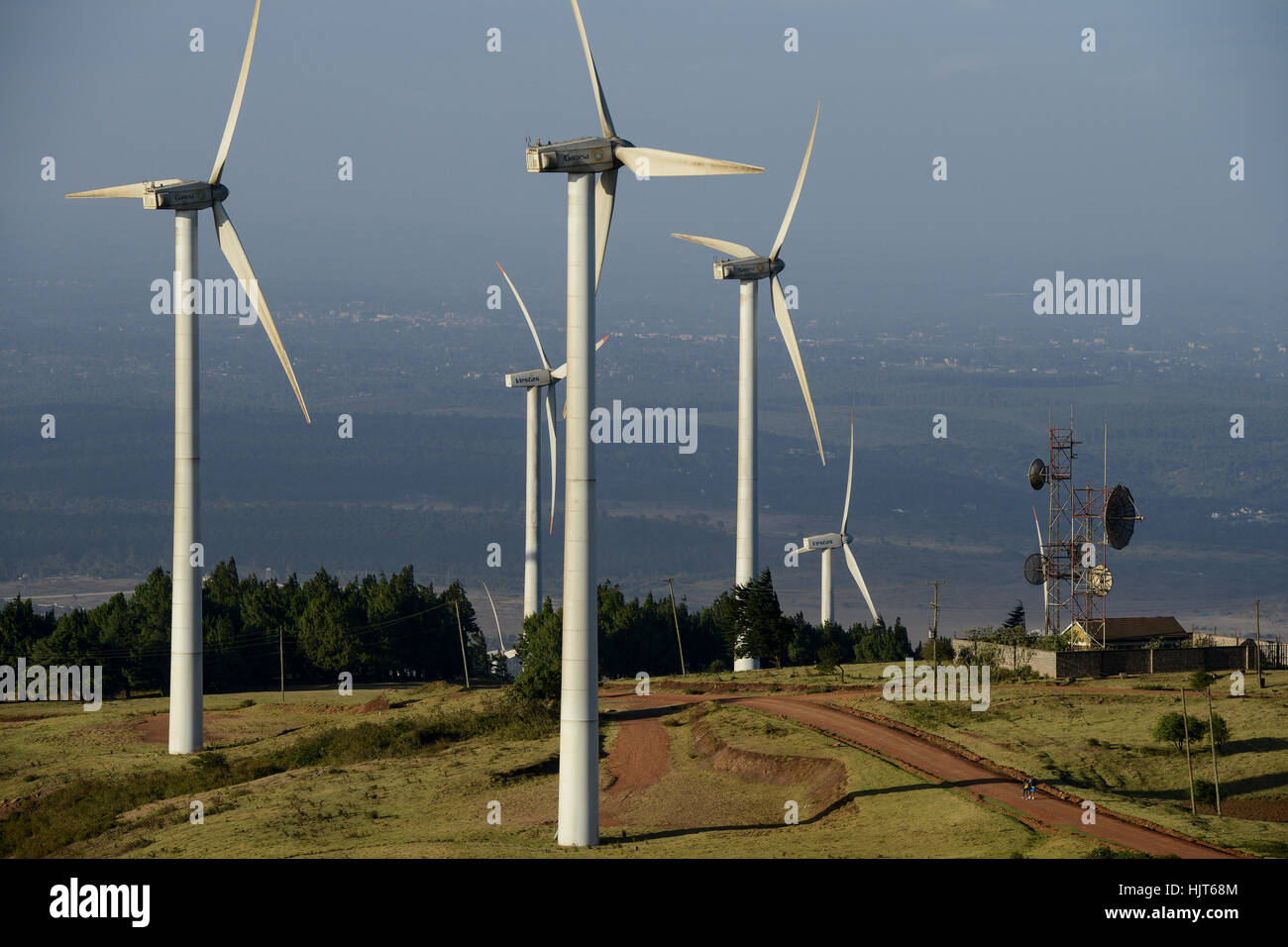 KENYA, Nairobi, Ngong Hills, 25,5 MW Wind Power Station with Vestas and