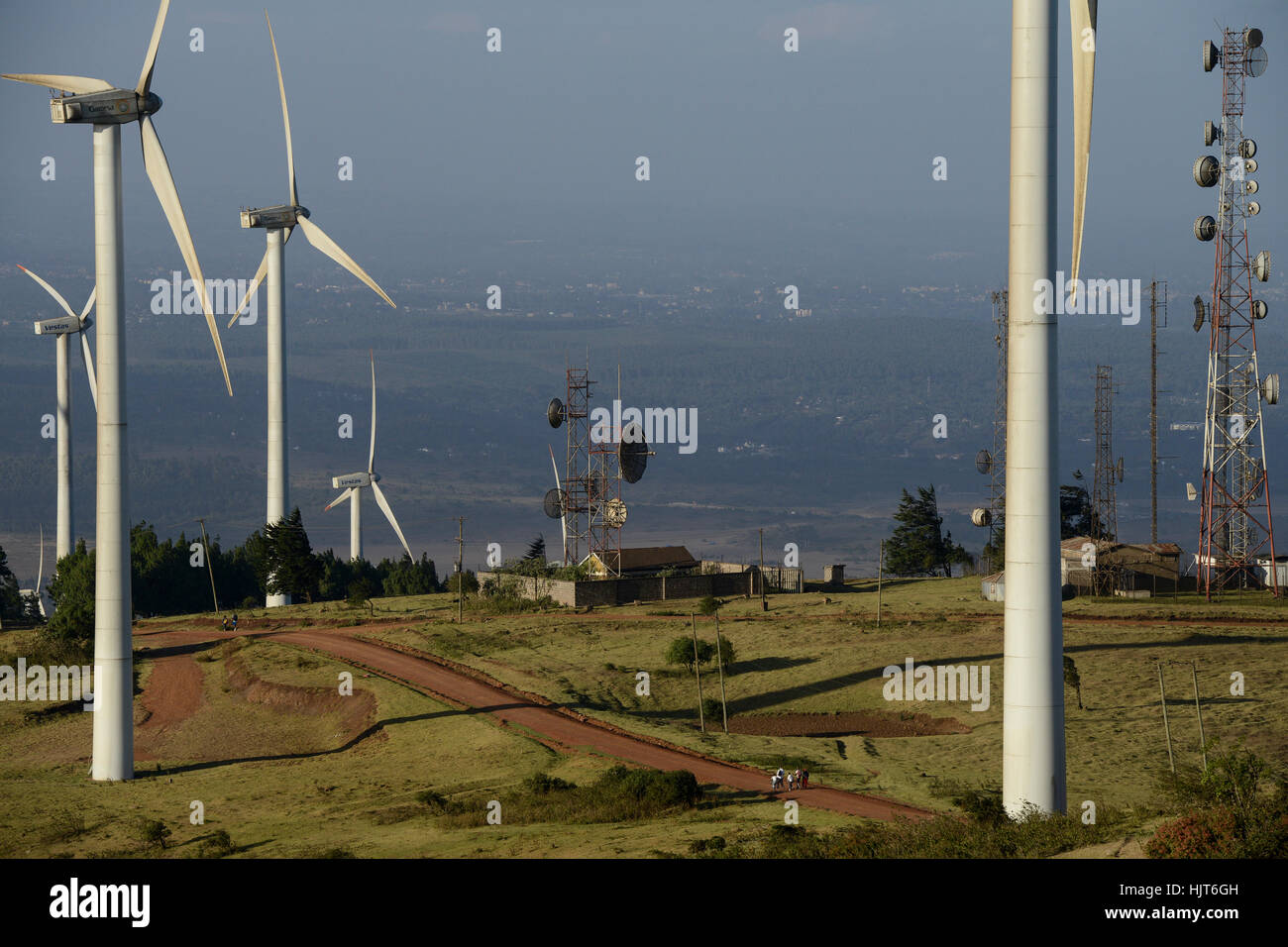 KENYA, Nairobi, Ngong Hills, 25,5 MW Wind Power Station with Vestas and