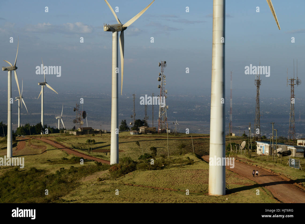 KENYA, Nairobi, Ngong Hills, 25,5 MW Wind Power Station with Vestas and
