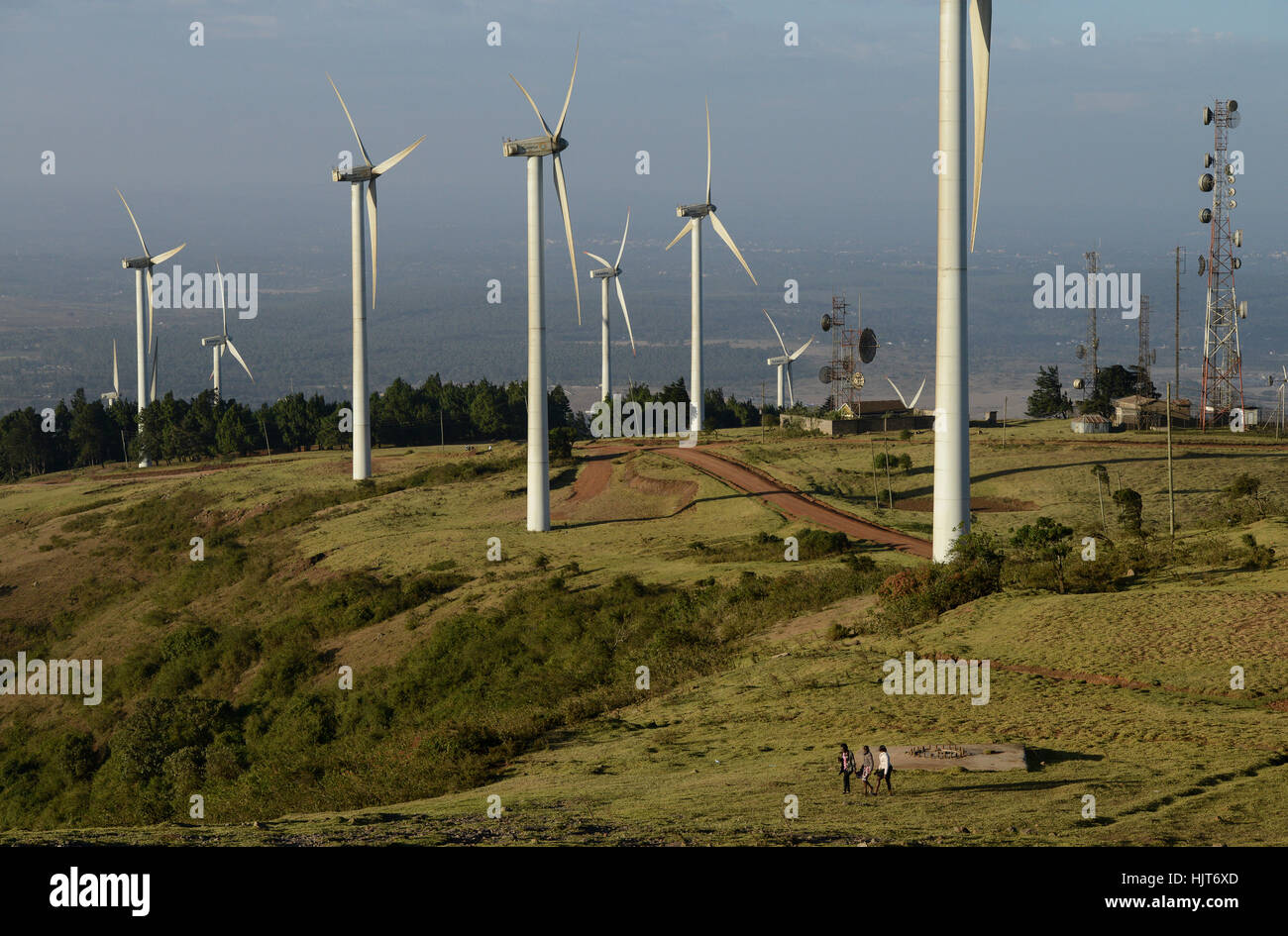 KENYA, Nairobi, Ngong Hills, 25,5 MW Wind Power Station with Vestas and
