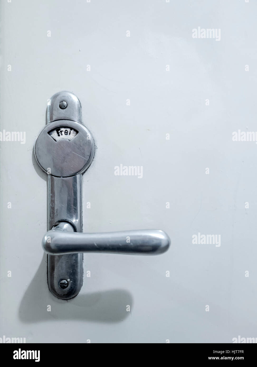 Bathroom doorknob Stock Photo
