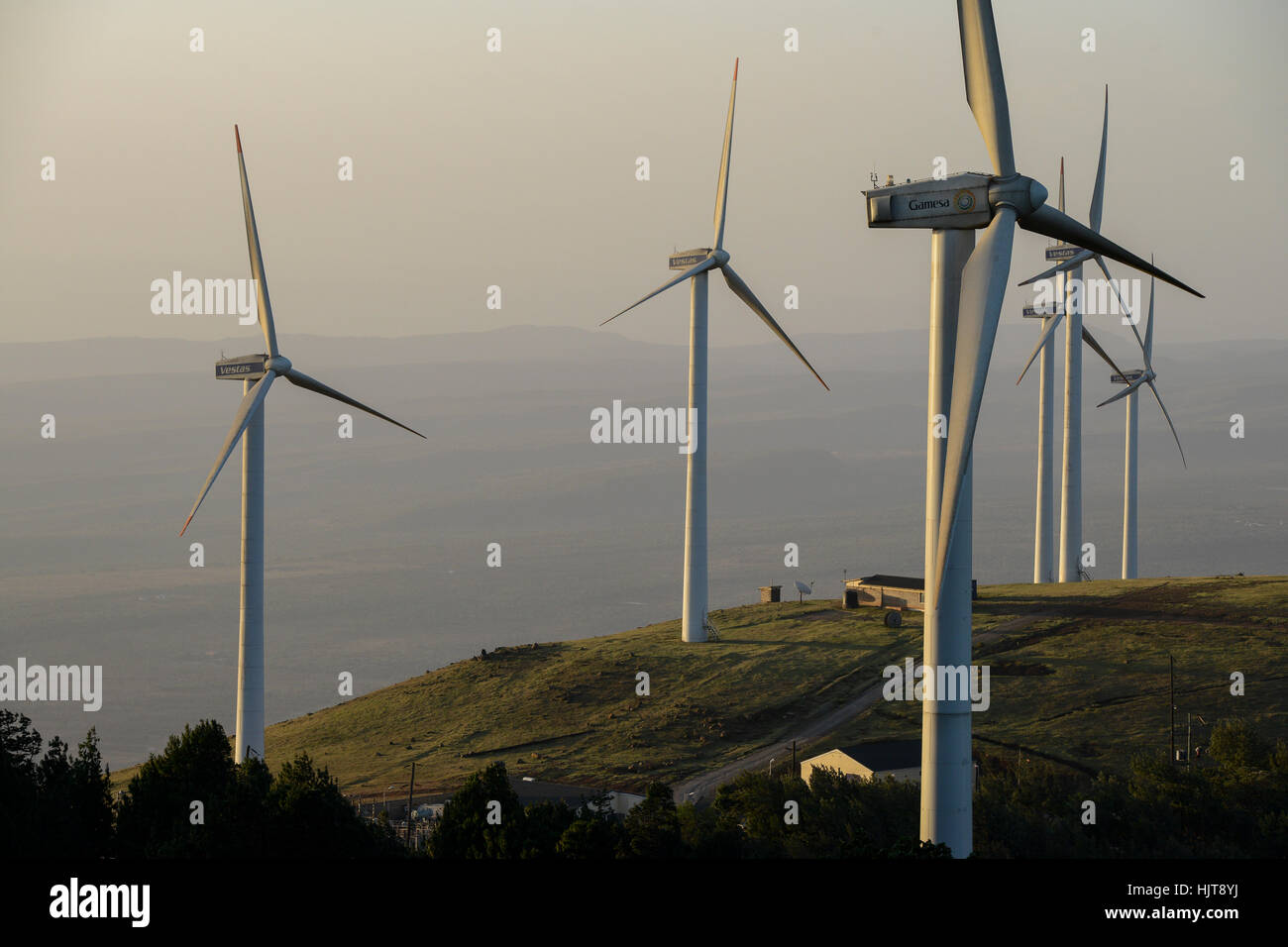 KENYA, Nairobi, Ngong Hills, 25,5 MW Wind Power Station with Vestas and