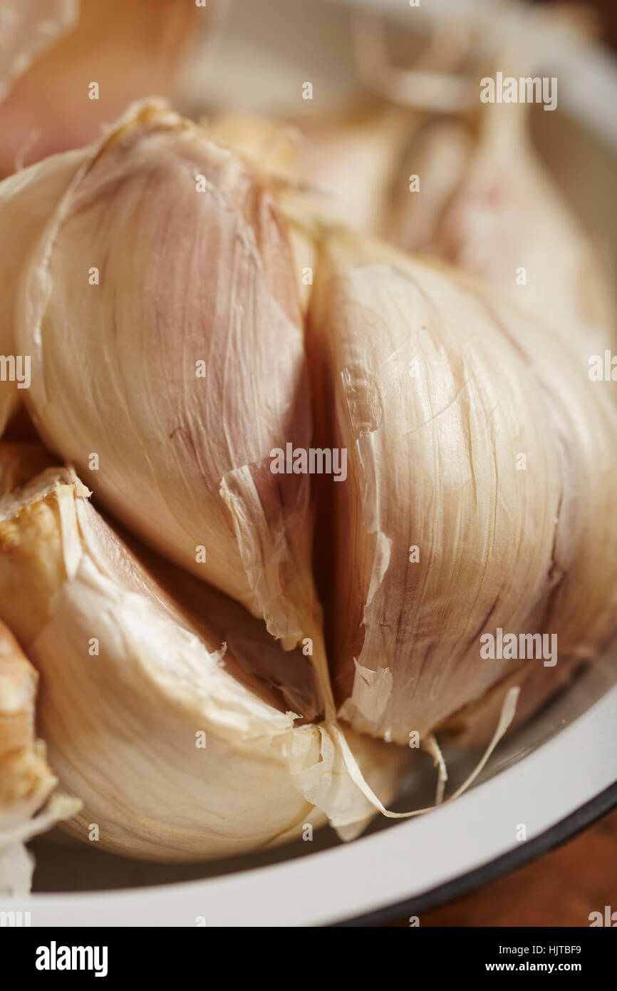 cloves of long neck garlic Stock Photo Alamy