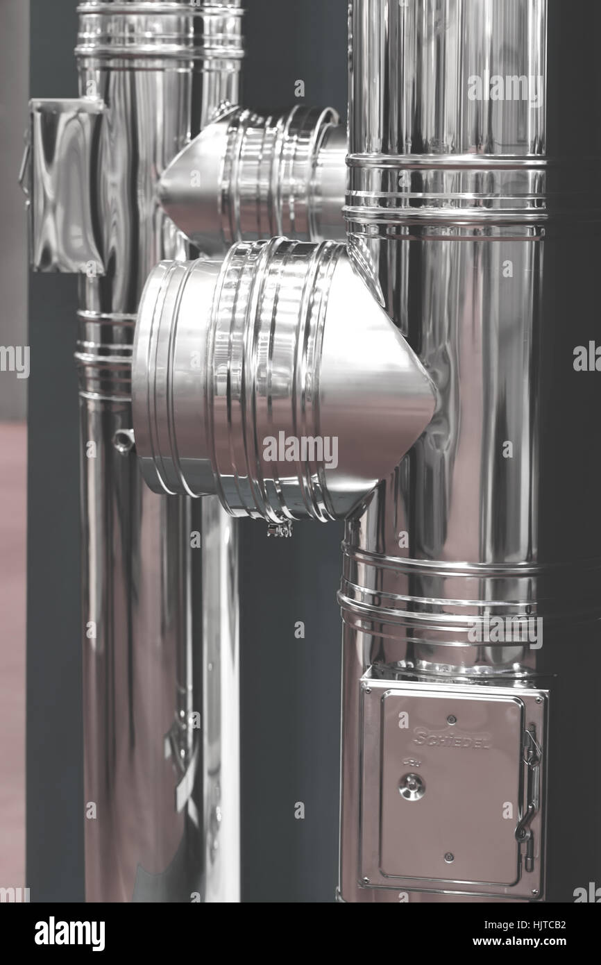 sample of metal chimney with Spare Parts Stock Photo Alamy