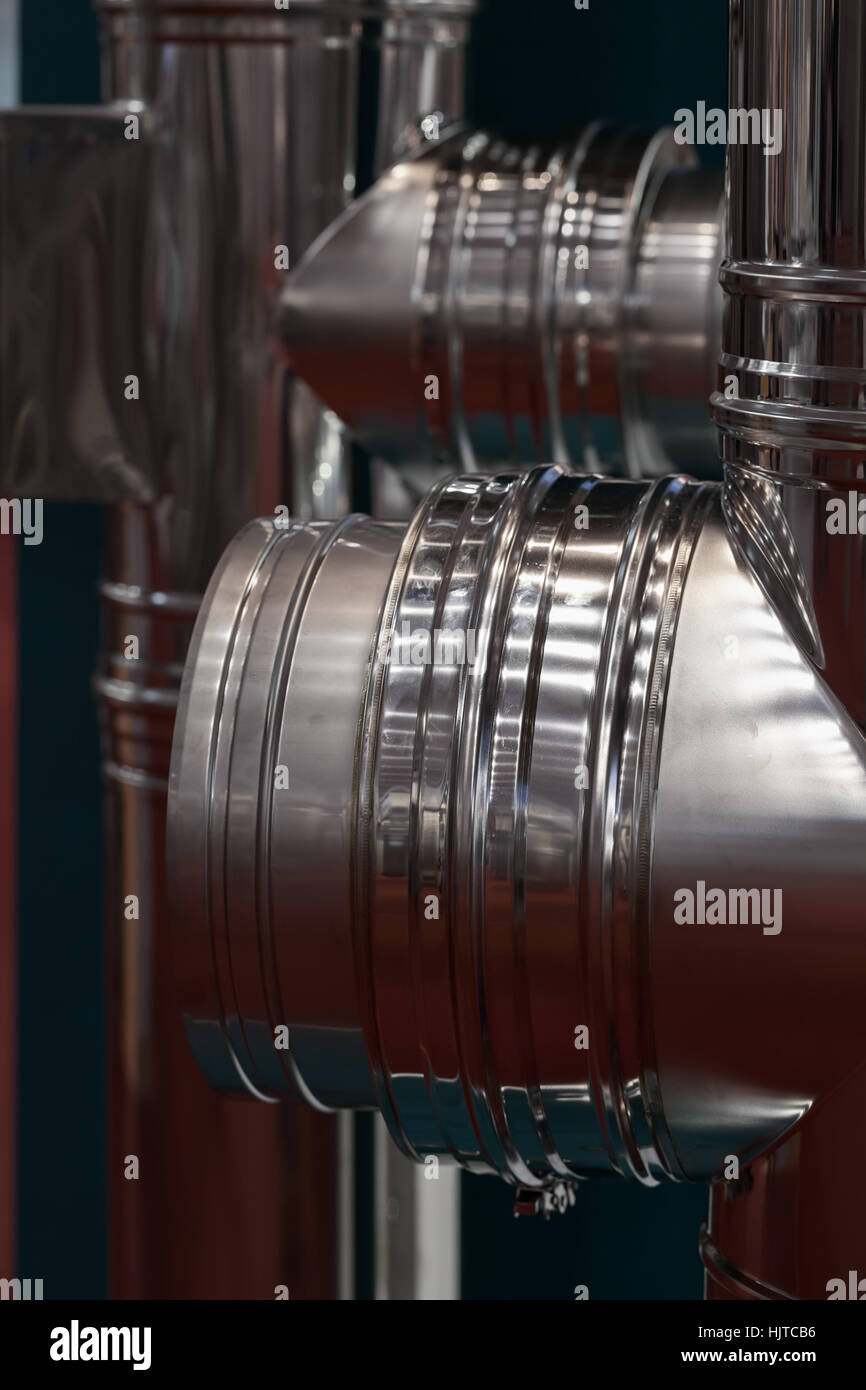 sample of metal chimney with Spare Parts Stock Photo Alamy