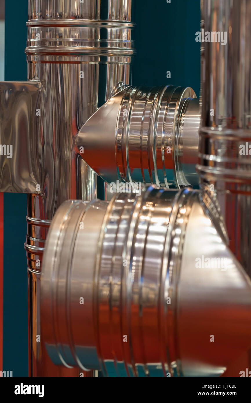 sample of metal chimney with Spare Parts Stock Photo Alamy