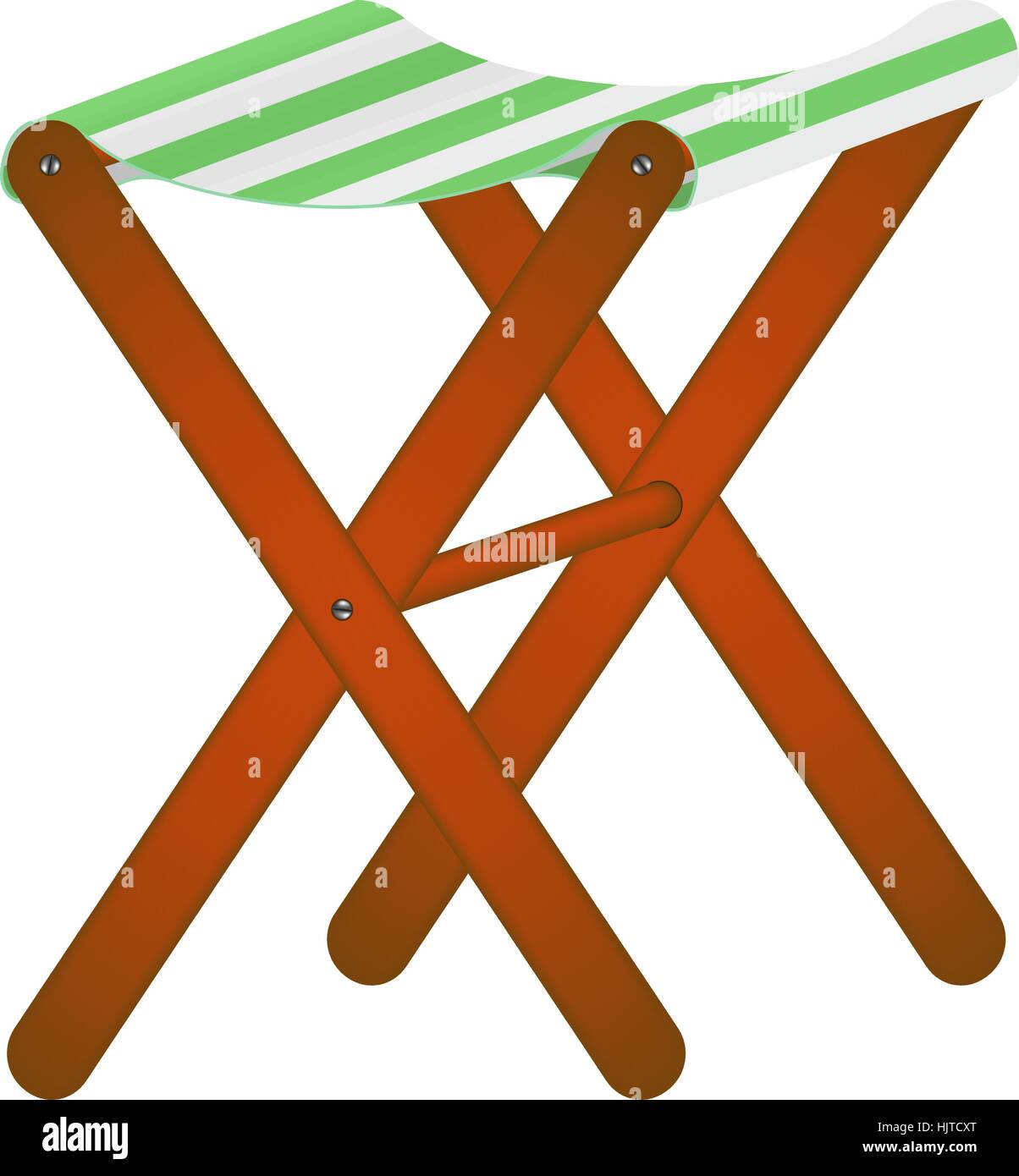 Folding wooden chair in retro design Stock Vector Image & Art Alamy