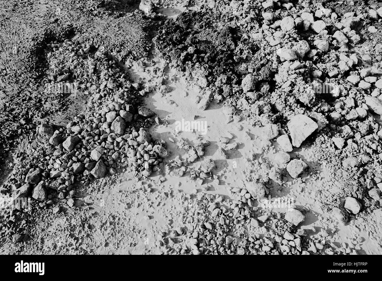 Gravel heap Black and White Stock Photos & Images Alamy