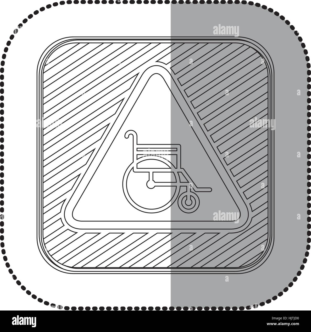 Handicap road sign icon vector illustration graphic design Stock Vector ...
