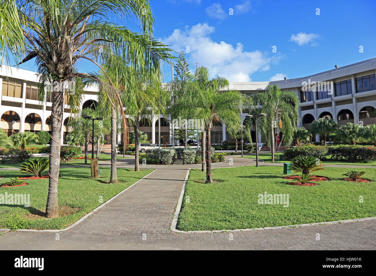 Government of the British Virgin Islands Administration Complex, Road Town, Tortola Stock Photo