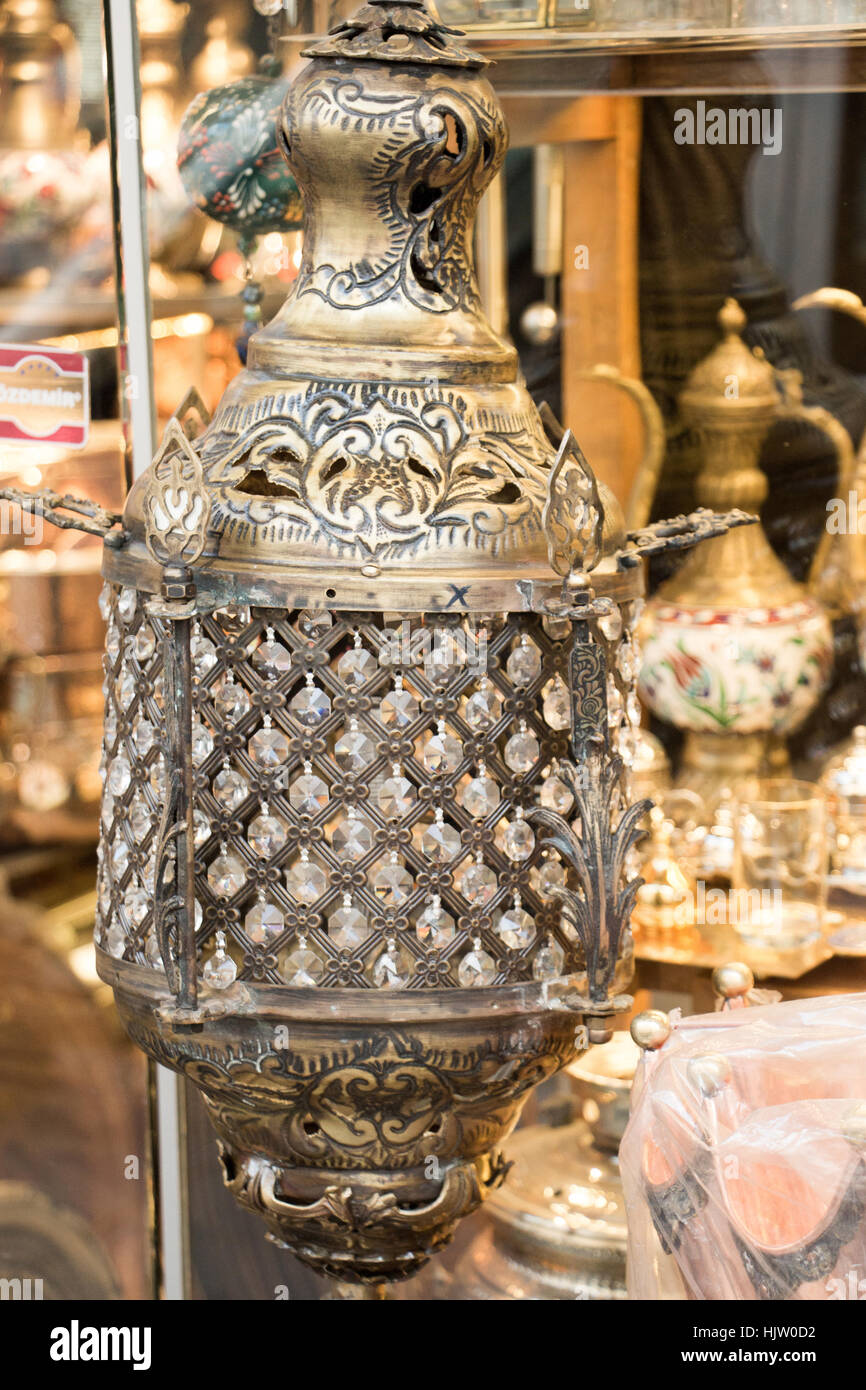 Old retro style lantern made of metal Stock Photo - Alamy