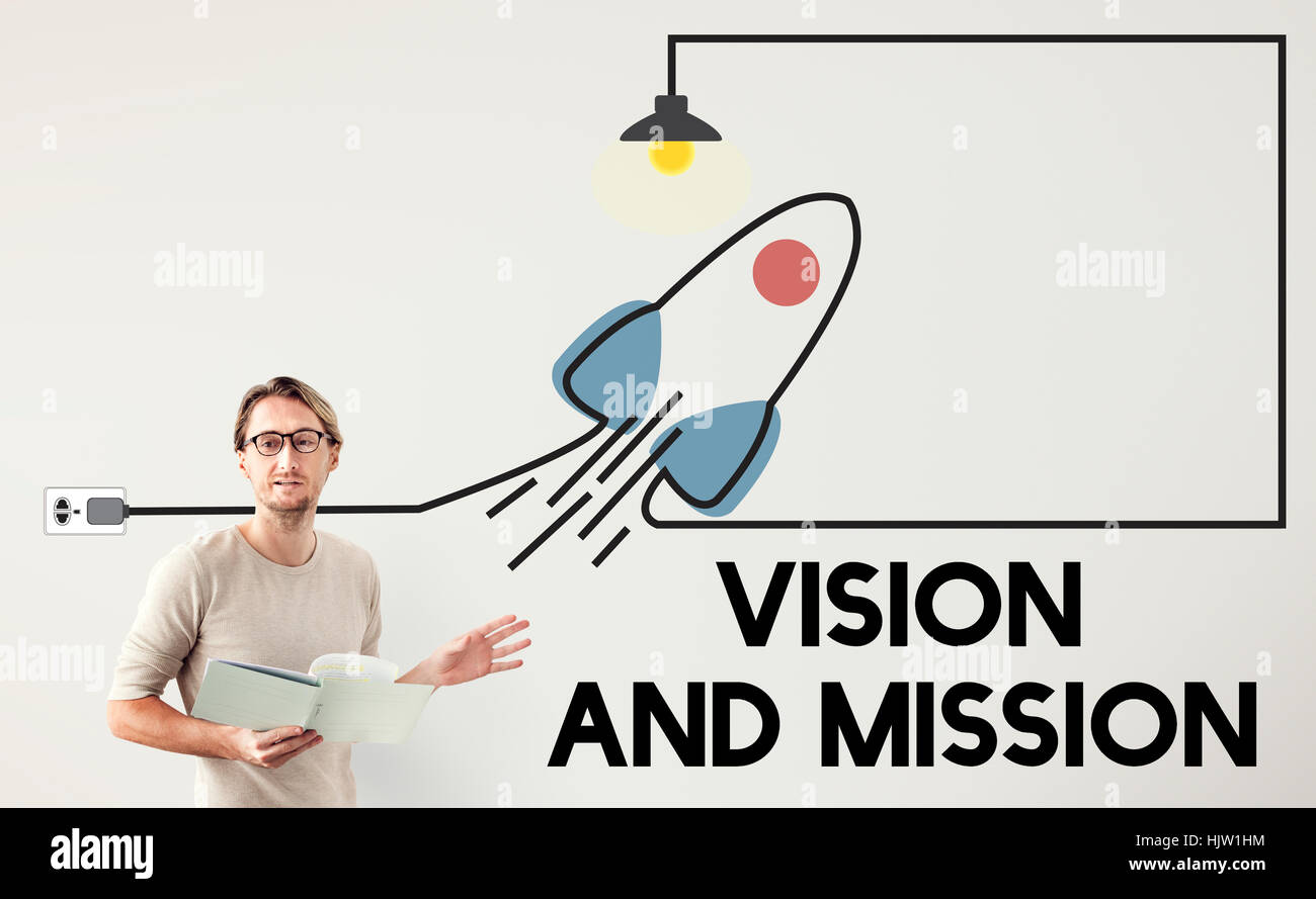 Vision Mission Planning Business Strategy Plan Concept Stock Photo - Alamy