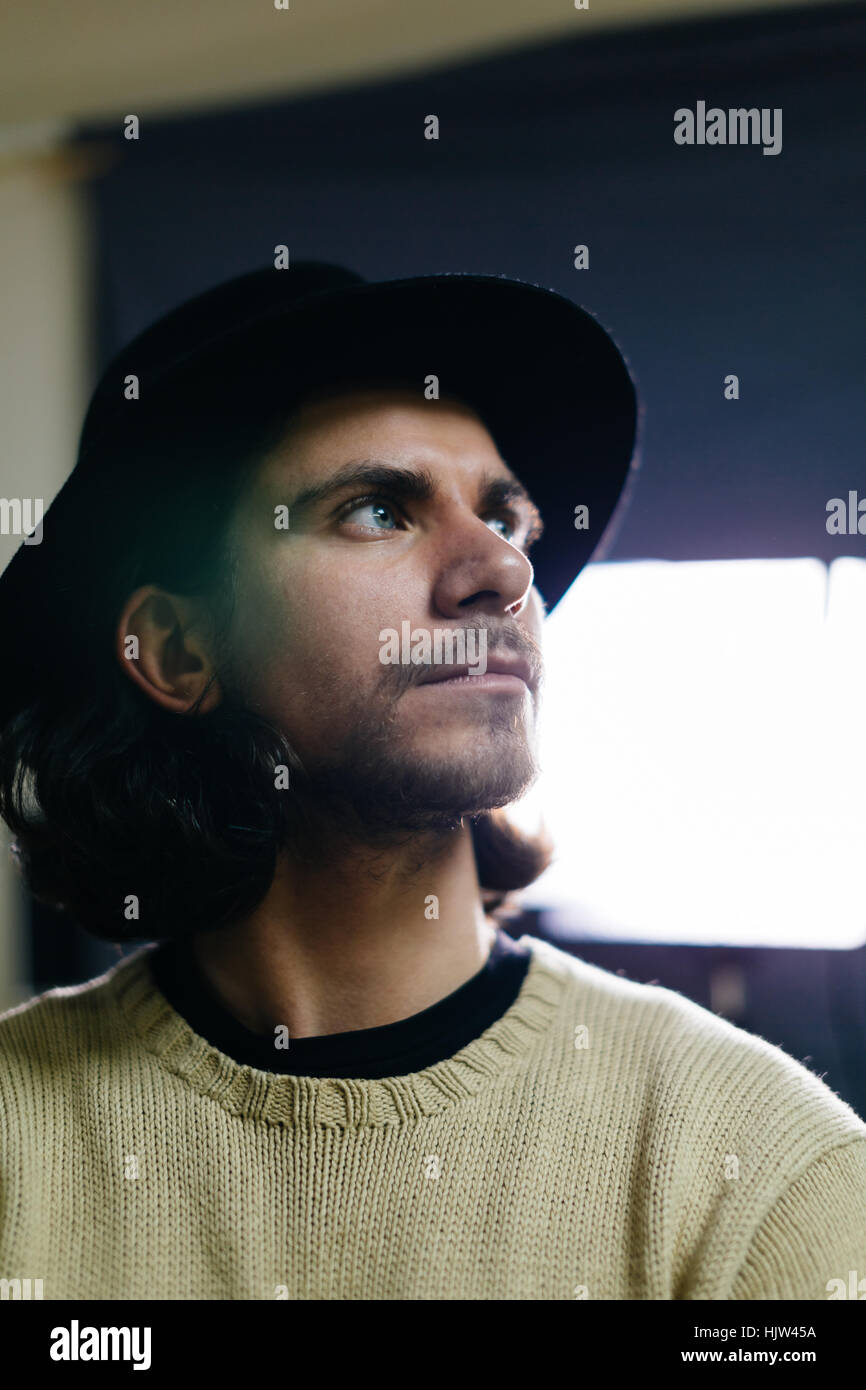 guy in the hat Stock Photo Alamy