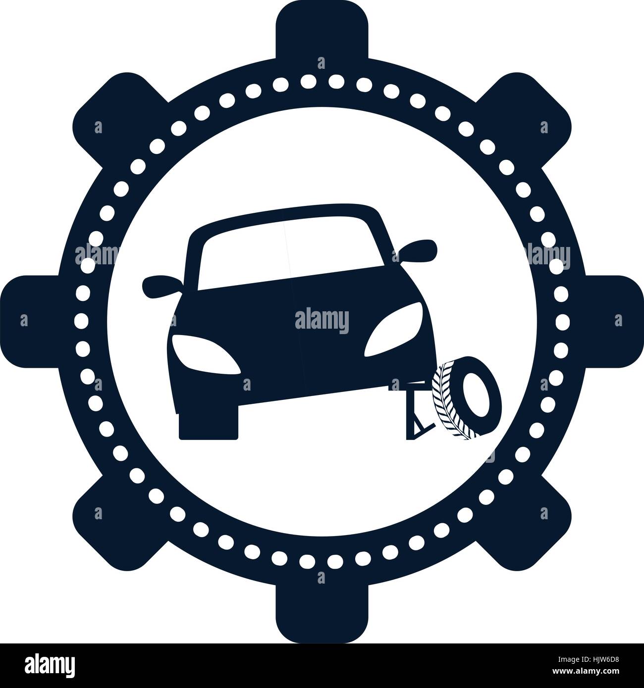 car workshop related icons image vector illustration design Stock ...