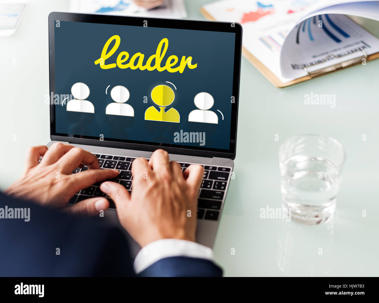 Partnership Corporate Team Leader Font Concept Stock Photo - Alamy