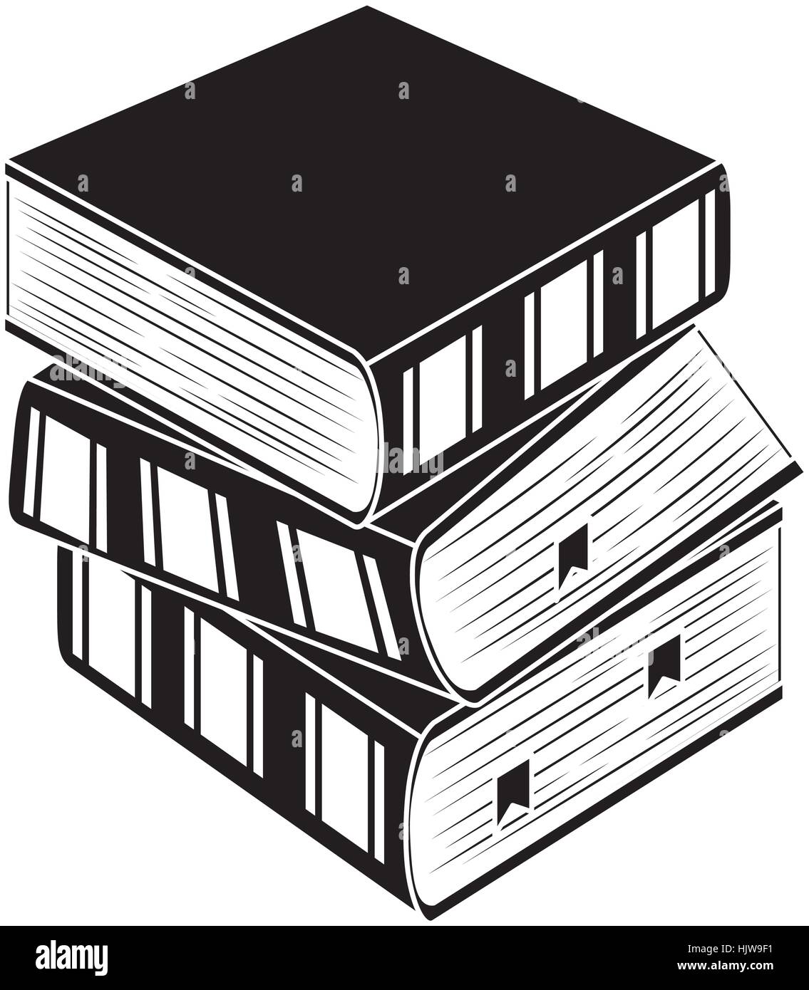 book icon image black and white vector illustration design Stock Vector ...