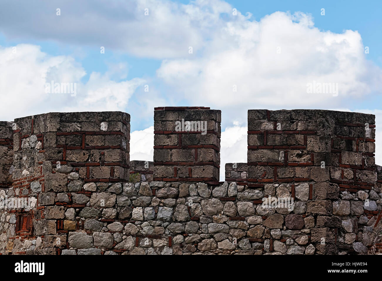 The old fort built of stone Stock Photo