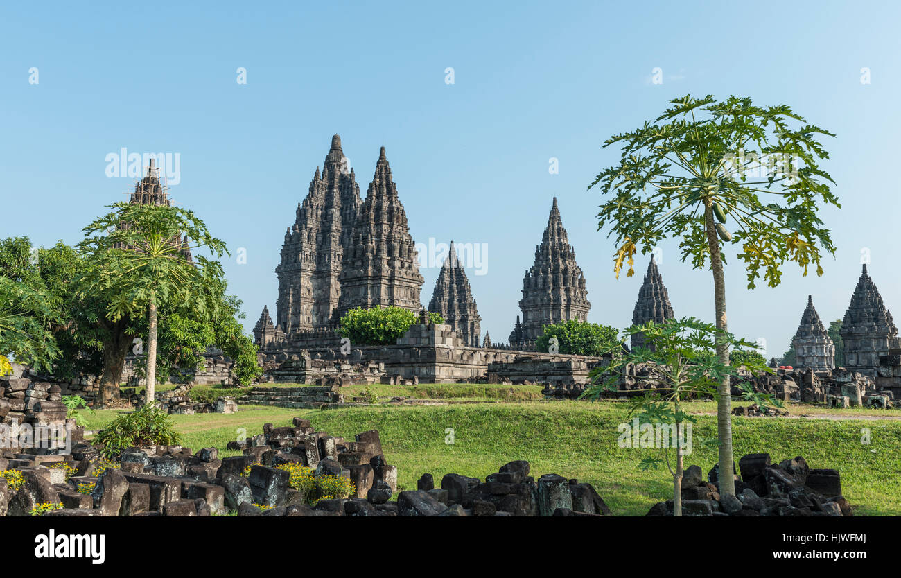 Prambanan Hindu Temple Stupas Daerah Istimewa Yogyakarta Java Indonesia Stock Photo Alamy<script async src=