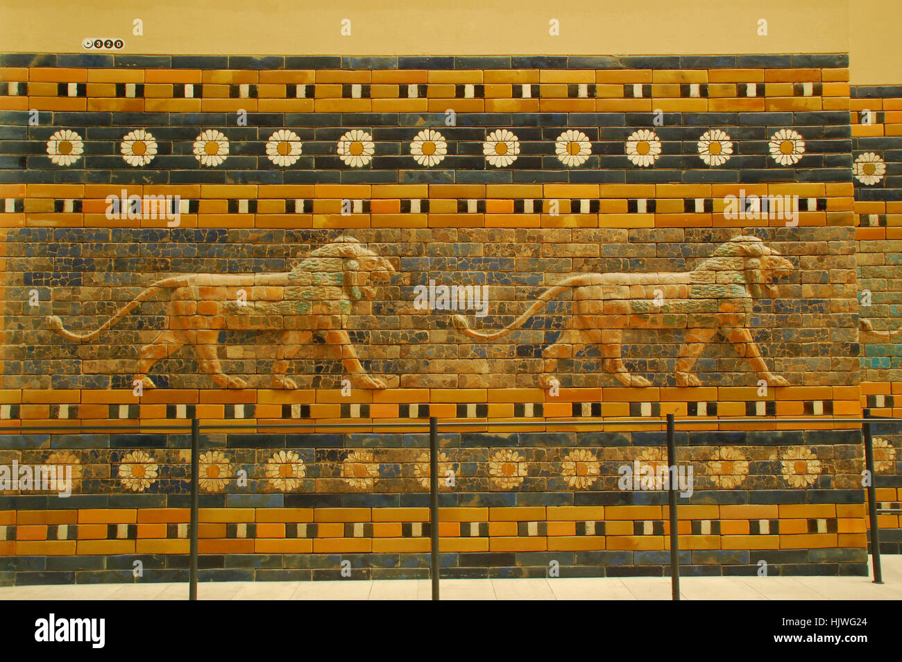 Ishtar Gate Processional Way Pergamon museum, Museum island, Berlin Germany Stock Photo