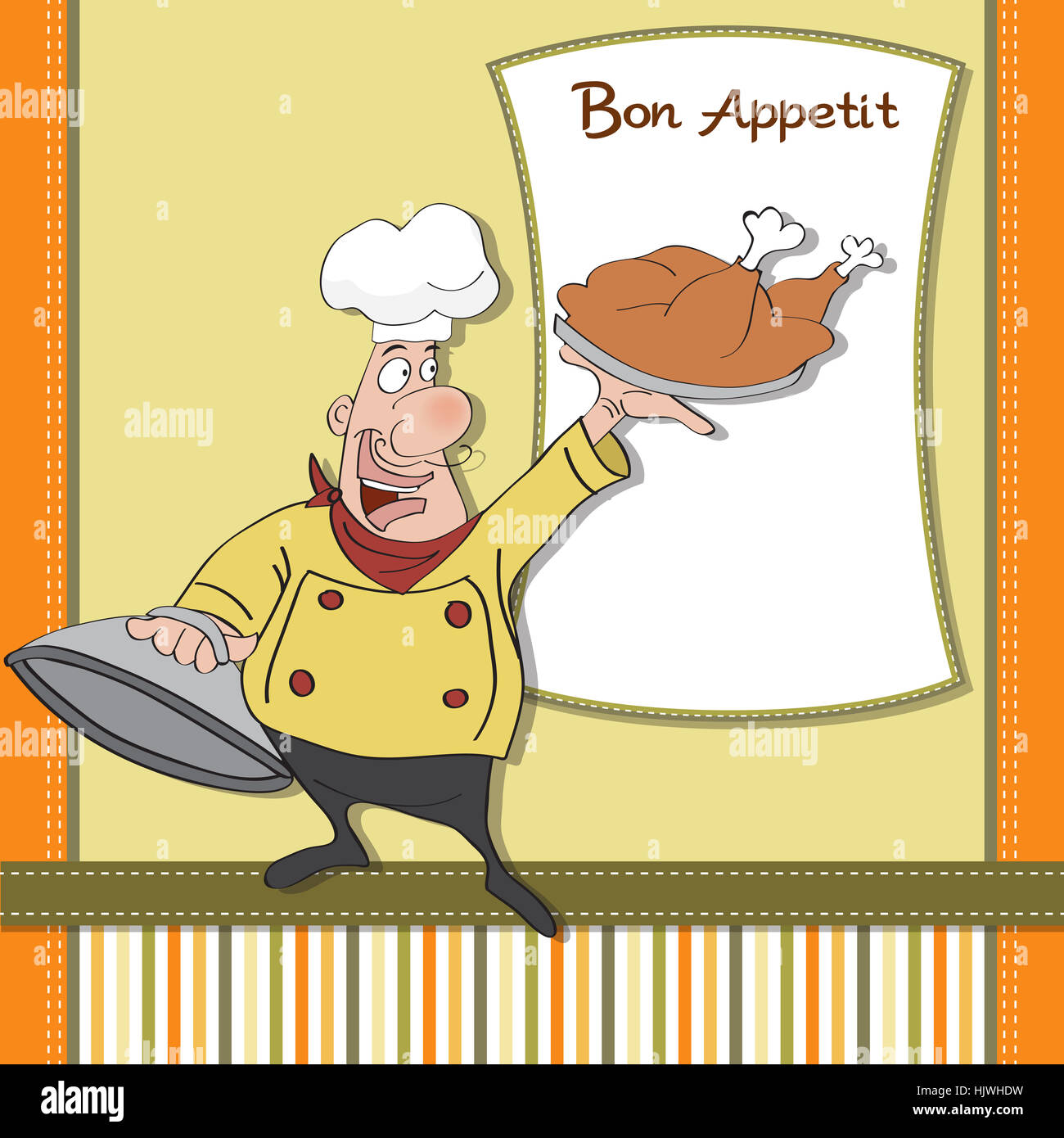 Cafe baker banner chef cartoon hi-res stock photography and images - Alamy