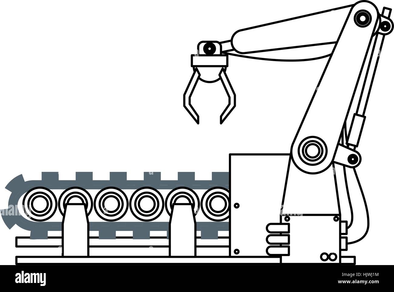 Industrial robot icon Stock Vector Images - Alamy