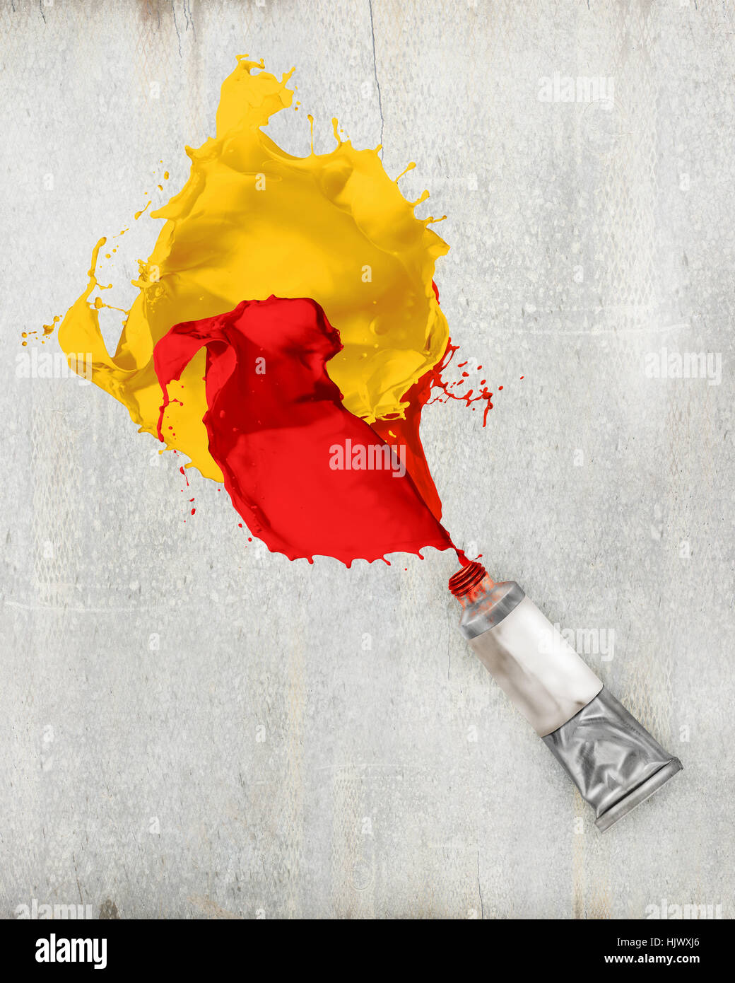Tube oil paint splash hi-res stock photography and images - Alamy