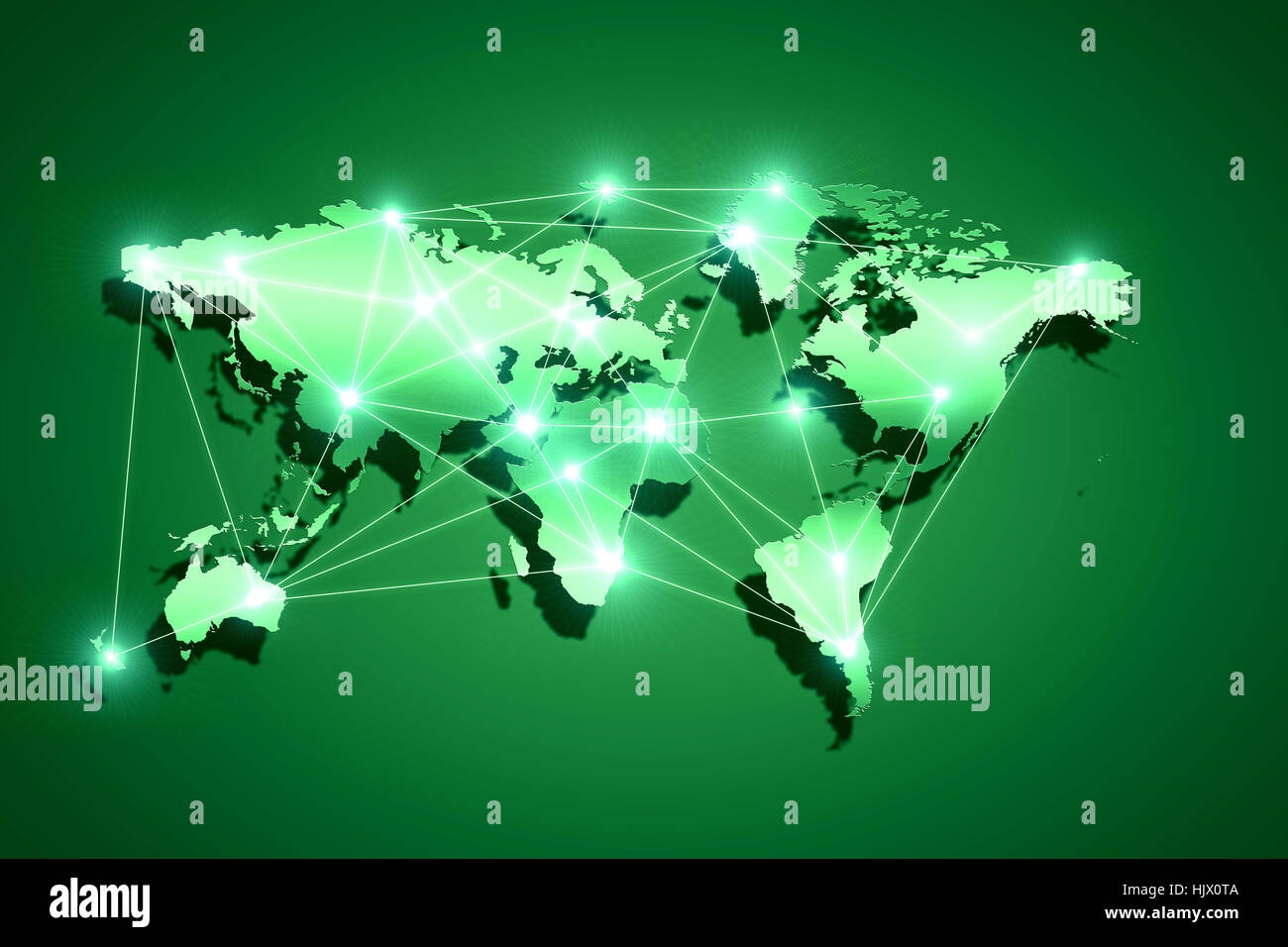Background digital image of world map with connection lines Stock Photo ...