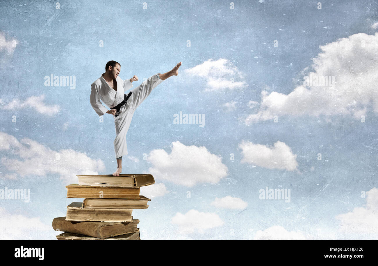 Young karate man hi-res stock photography and images - Alamy