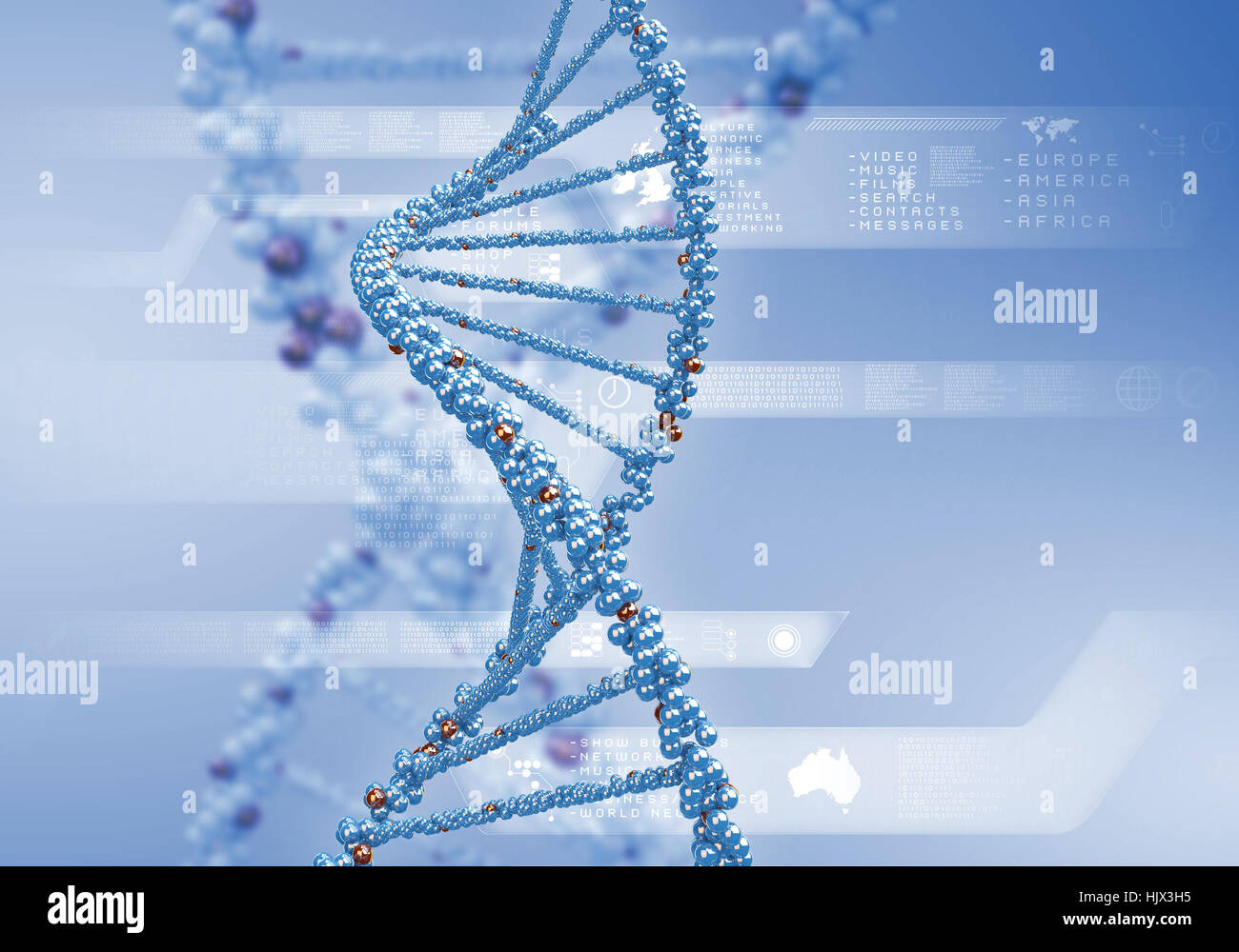 Dna research illustration hi-res stock photography and images - Alamy