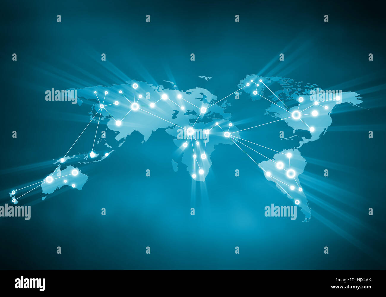 World map with flight paths globe hi-res stock photography and images ...