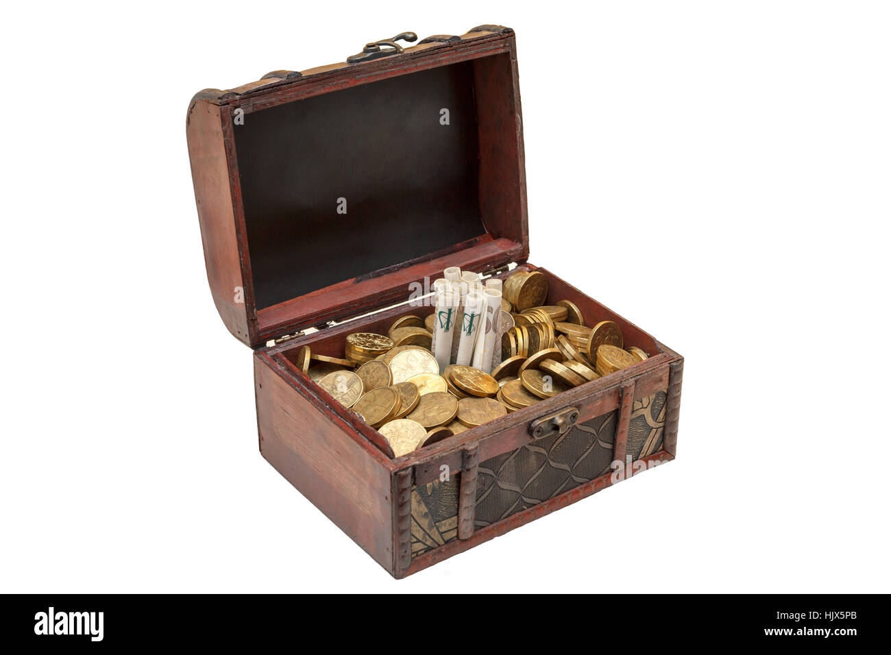 currency, coin, vintage, chest, treasure, wooden, gold, object