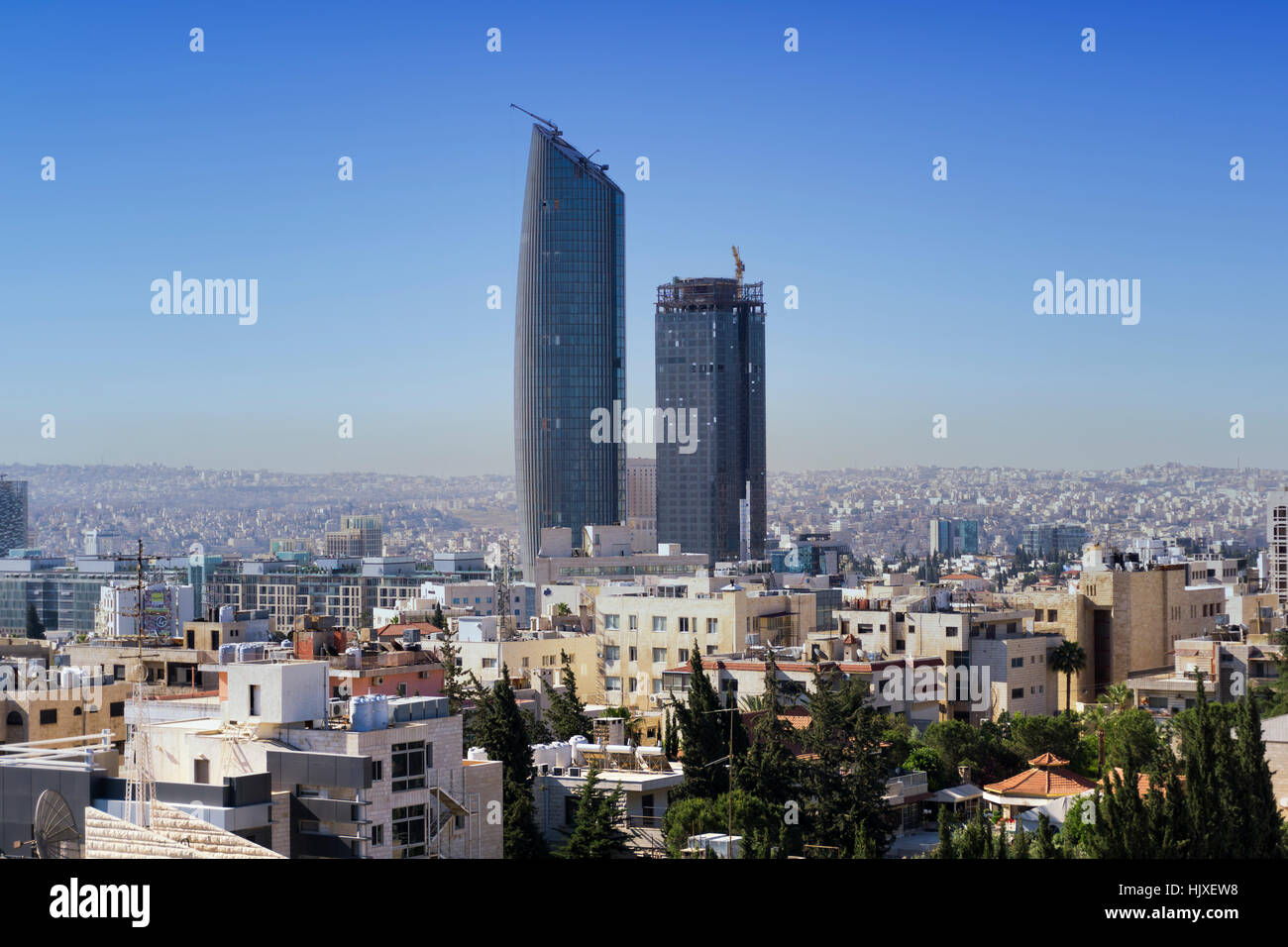 Amman city view, in Jordan Stock Photo