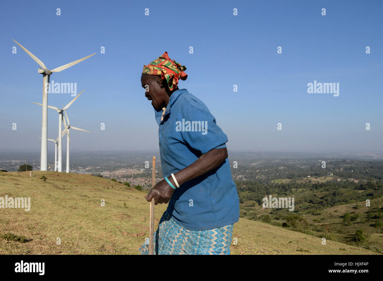 KENYA, Nairobi, Ngong Hills, 25,5 MW Wind Power Station with Vestas and