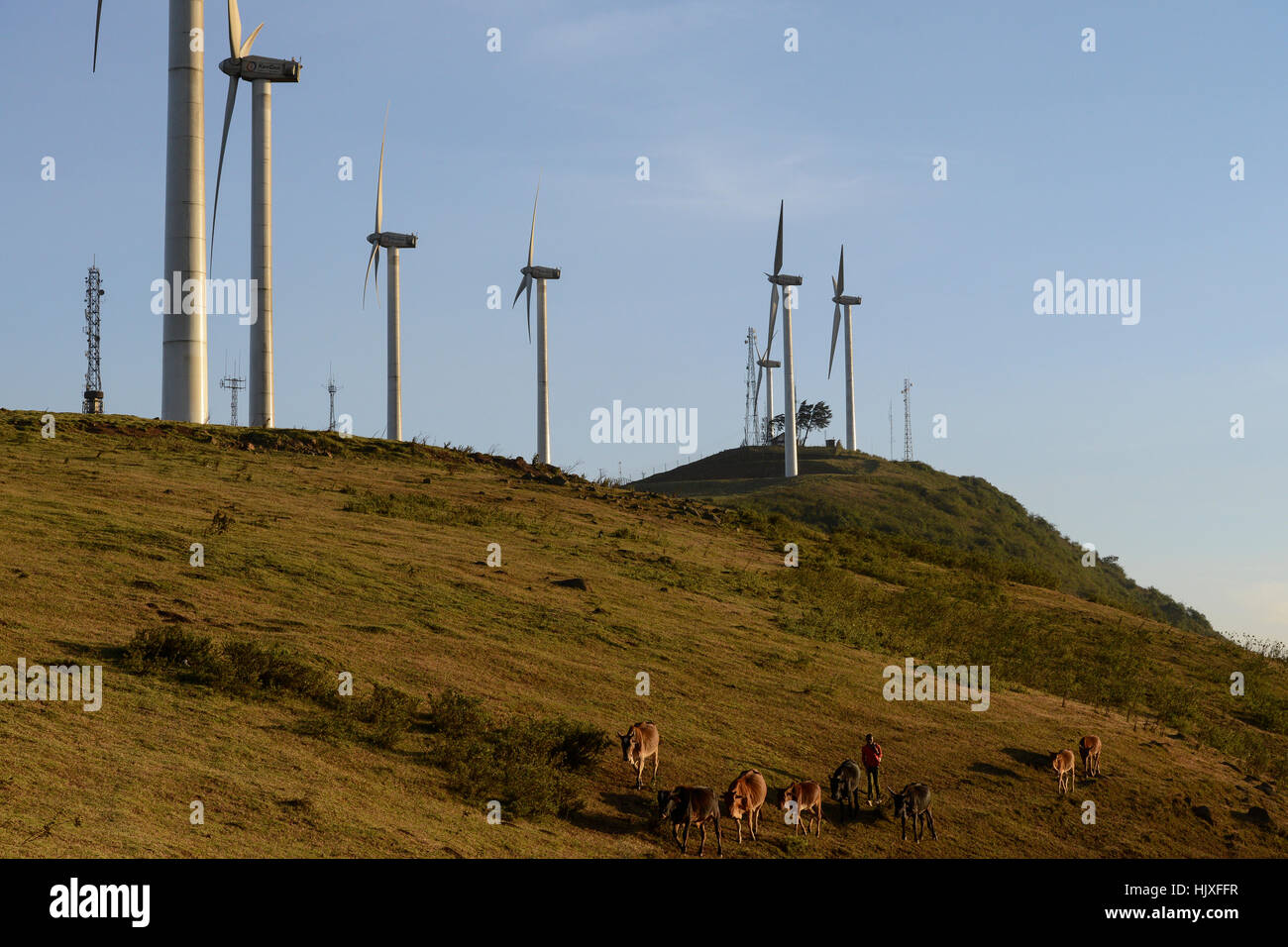 KENYA, Nairobi, Ngong Hills, 25,5 MW Wind Power Station with Vestas and