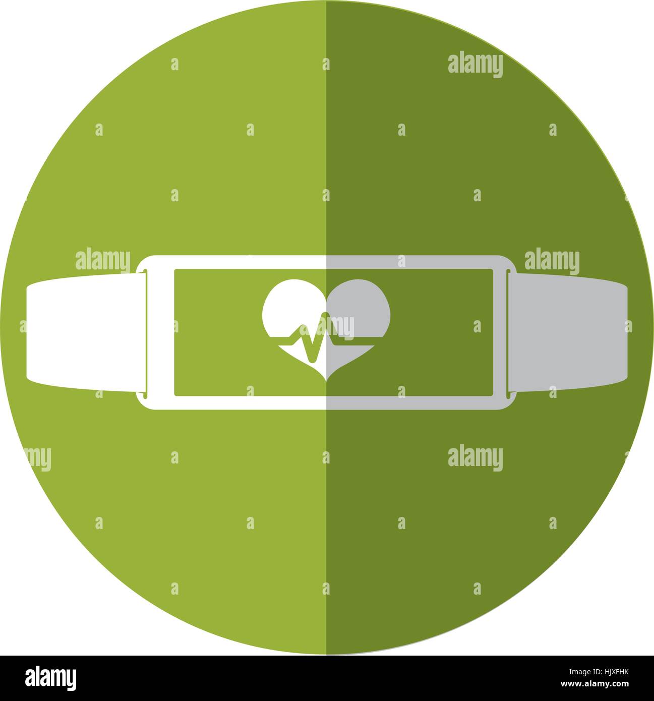 heart rate wrist monitor icon image vector illustration design Stock ...
