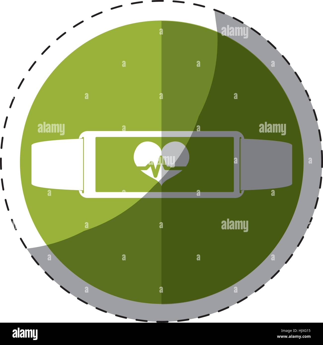 heart rate wrist monitor icon image vector illustration design Stock ...