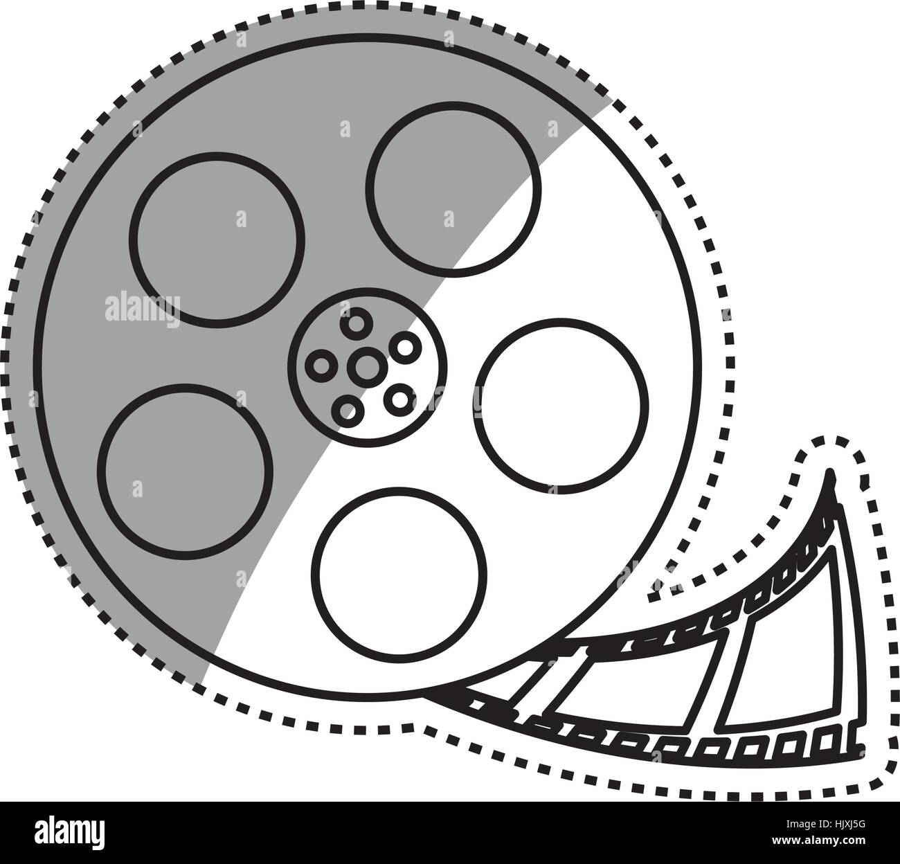 Movie roll equipment icon vector illustration graphic design Stock ...