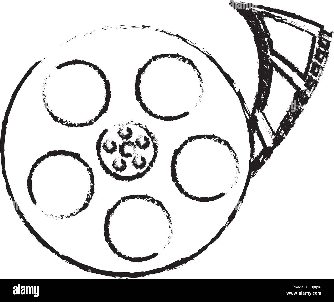 Movie roll equipment icon vector illustration graphic design Stock ...