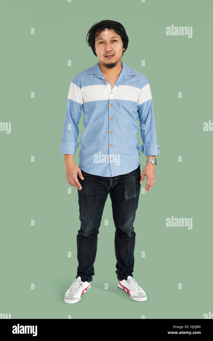 People Man Full Body Studio Shoot Concept Stock Photo - Alamy