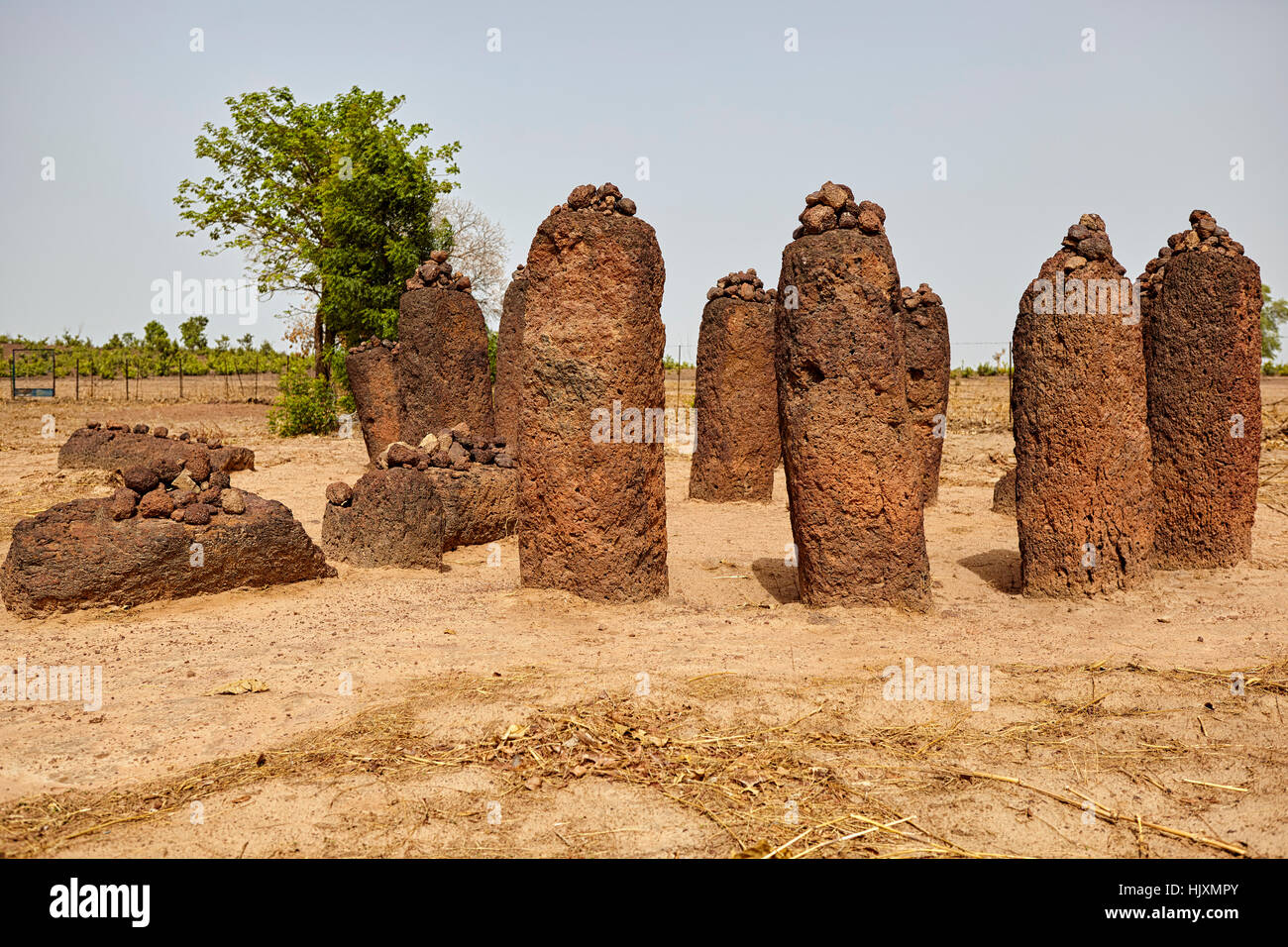 Wassu Stone Circles, UNESCO World Heritage Site, the Gambia, Africa Stock Photo