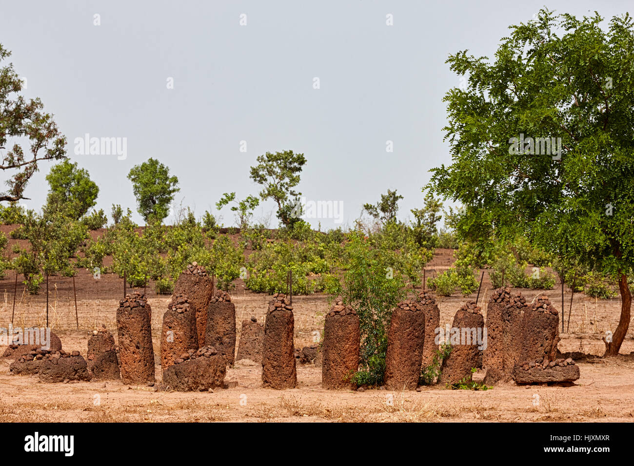 Wassu Stone Circles, UNESCO World Heritage Site, the Gambia, Africa Stock Photo