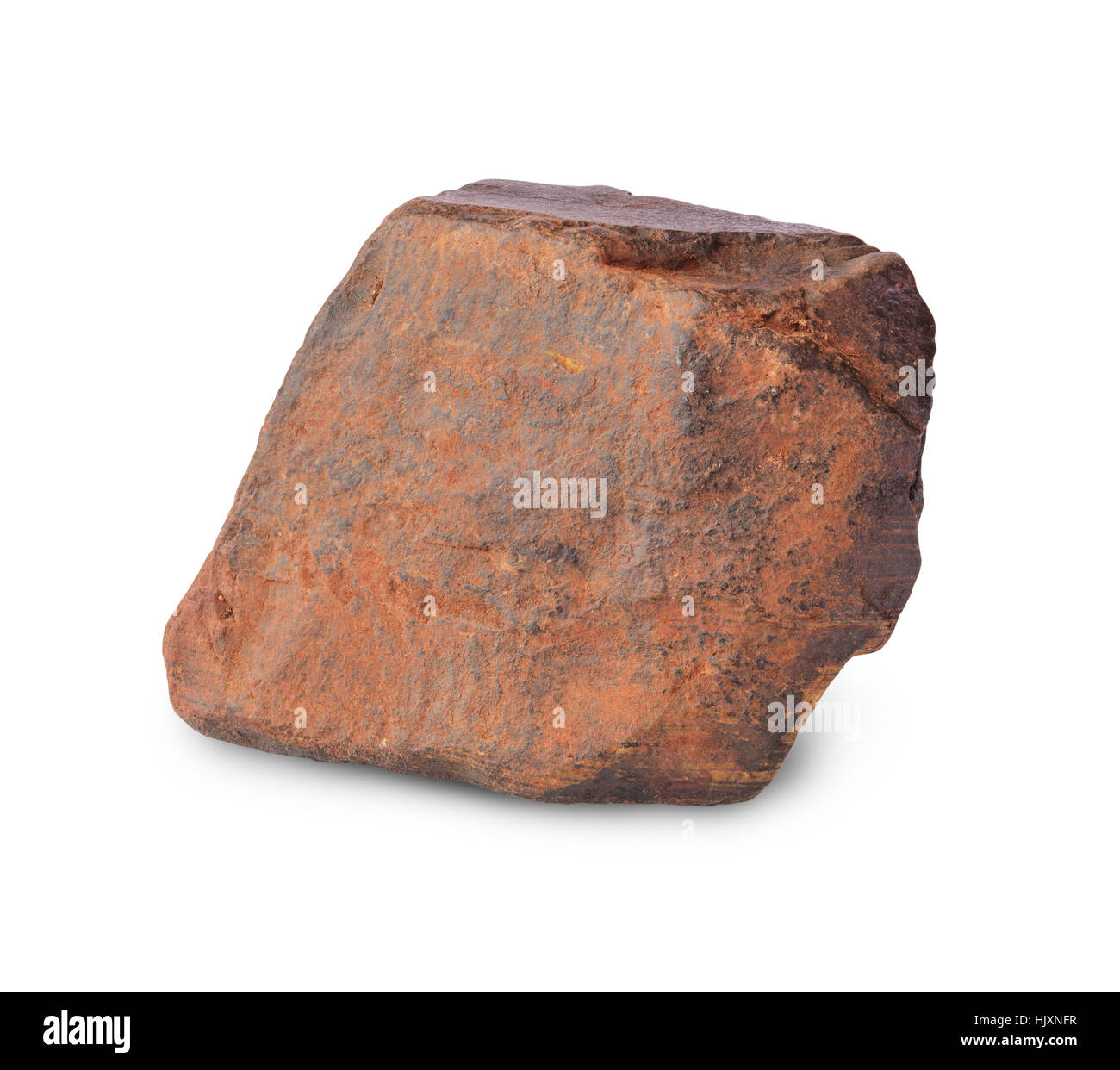 piece of iron ore isolated on white background Stock Photo