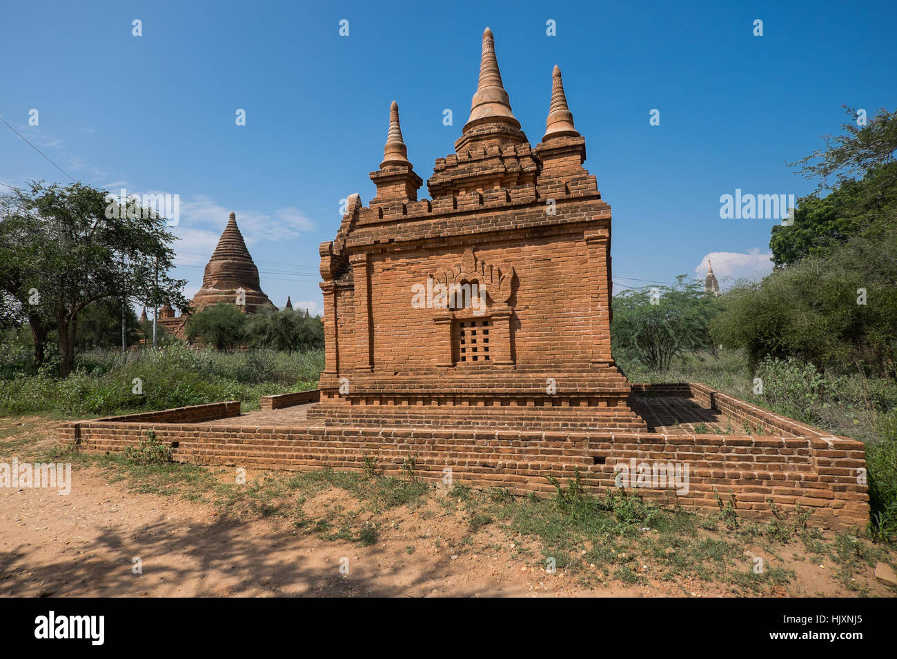 Old temples in Bagan, Myanmar Stock Photo