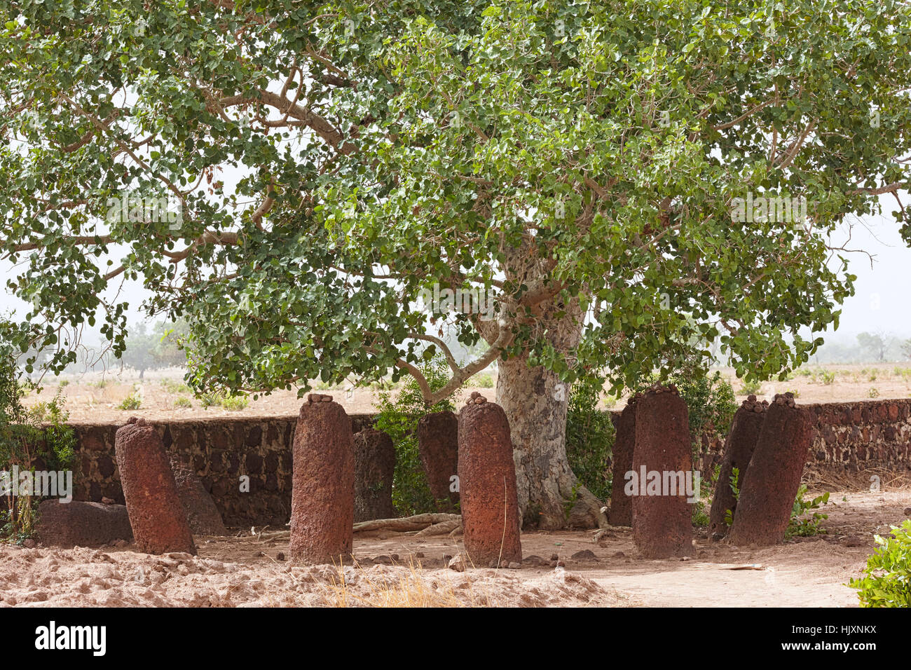 Wassu Stone Circles, UNESCO World Heritage Site, the Gambia, Africa Stock Photo