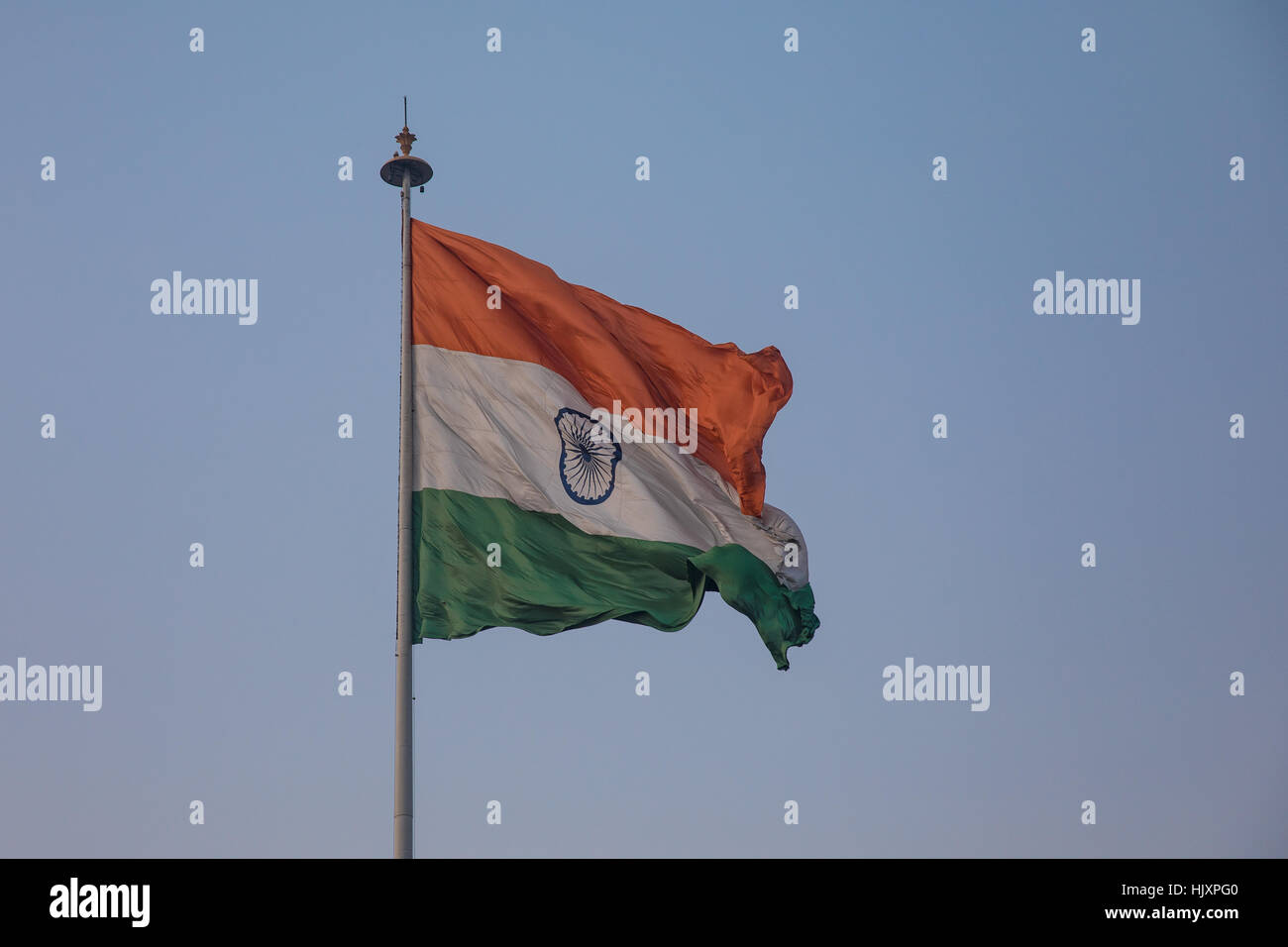 Indian flag flying hi-res stock photography and images - Alamy