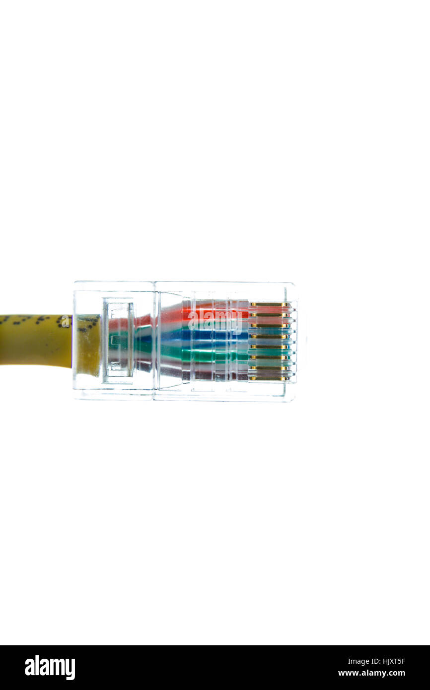 Category 5 network connector Stock Photo Alamy