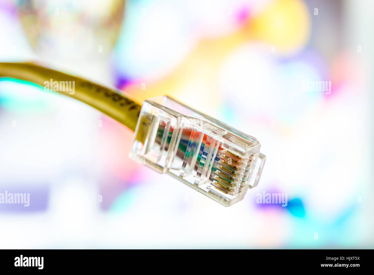 Category 5 network connector Stock Photo Alamy